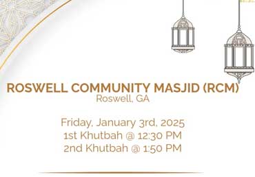 Friday Khutbah at Roswell Community